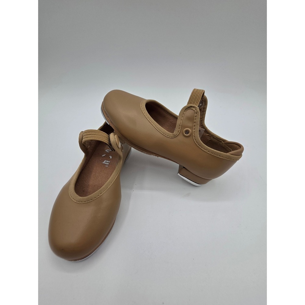 Bloch Tan Mary Jane Tap Shoes Size 6M Toddler Caramel Dance Little Girls